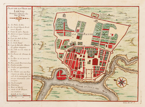 Plan ancien de la Ville de Louvo - Lopburi