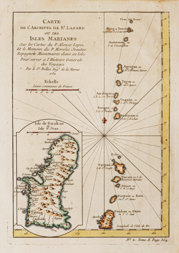 Antique map - Iles Mariannes - Pacifique