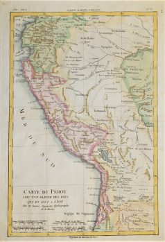 Carte du Perou et du Haut Perou.: Rare Antique Maps