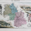 Carte ancienne du département de l’Isère