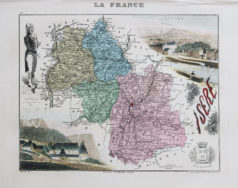 Carte ancienne du département de l’Isère