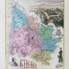 Carte géographique ancienne du département de la Gironde