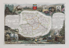 Carte géographique du département du Maine et Loire