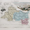 Carte géographique ancienne du département des Bouches-du-Rhône