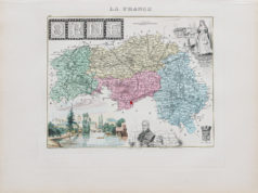 Carte géographique ancienne du département de l'Orne