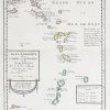 Carte géographique ancienne des iles d’Amérique - Saint Barthélémy