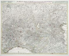 Carte géographique ancienne du nord de l’Italie - Nicolas Visscher