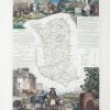 Carte géographique ancienne du département des Deux Sèvres