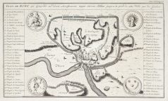 Plan ancien de la ville de Rome avec ses accroissements