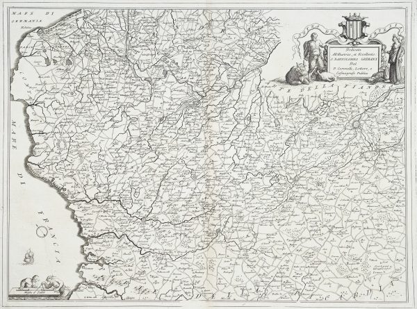 Carte géographique ancienne du Contea dell’ Artesia - Coronelli cartographe