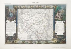 Carte géographique ancienne de l'Asie