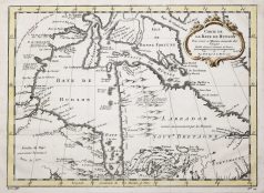 Carte géographique ancienne de la Baie d'Hudson