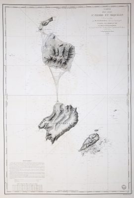 Carte marine de Saint Pierre et Miquelon - Antique chart
