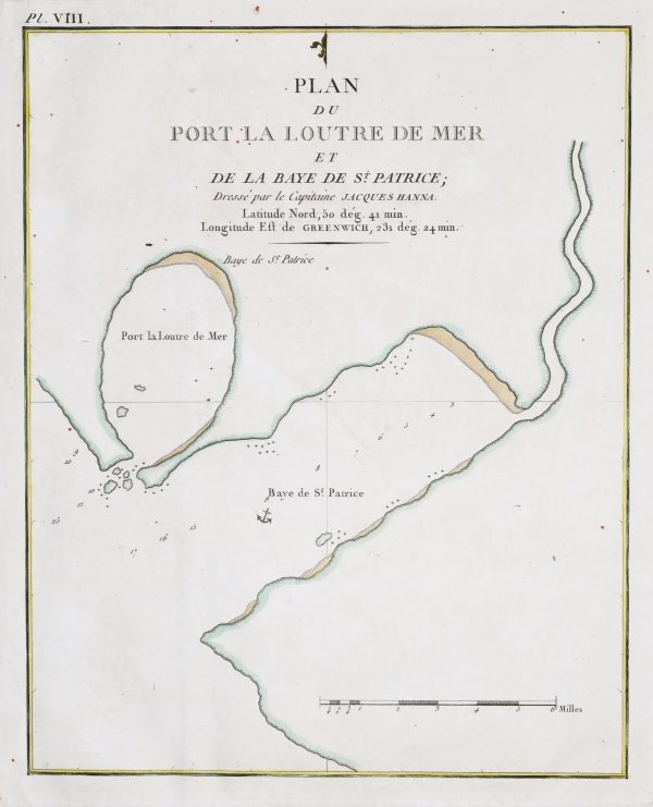 Carte marine - Port La Loutre - Baie St Patrice