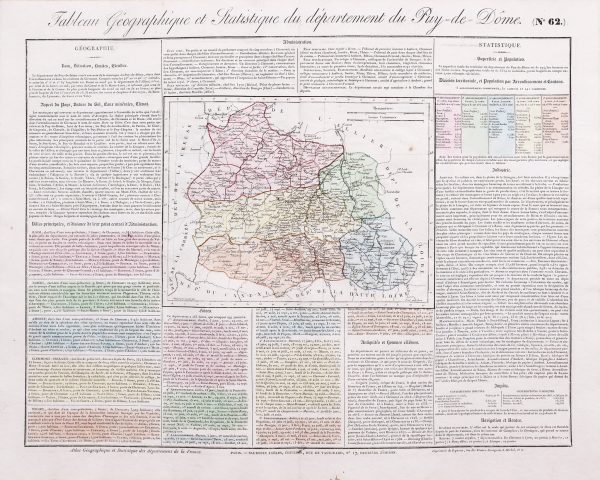 Carte originale du Puy de Dôme