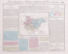 Carte originale du Tarn et Garonne