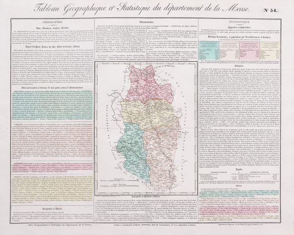 Carte originale de la Meuse