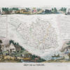 Carte ancienne du département de la Vendée