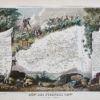 Carte géographique ancienne du département des Pyrénées Orientales
