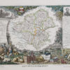 Carte géographique ancienne du département de la Loire Inférieure