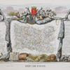 Carte géographique ancienne du département de l'Oise