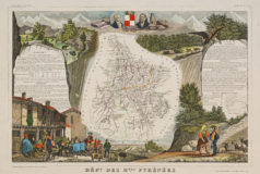 Carte ancienne du département des Hautes-Pyrénées
