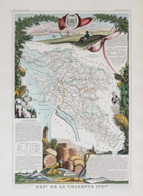 Carte ancienne - département de la Charente Maritime