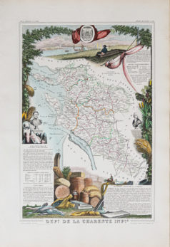 Carte ancienne - département de la Charente Maritime