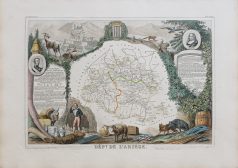 Carte ancienne du département de l’Ariège