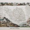 Carte ancienne du département de la Vendée
