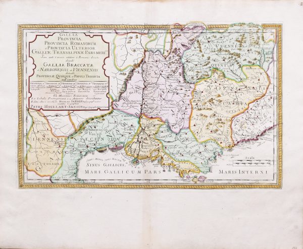 Gallia Provincia carte géographique ancienne