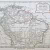 Carte géographique ancienne - Terre Ferme - Pérou - Brésil - Amazonie