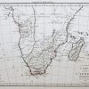 Carte géographique ancienne de l’Afrique du Sud - Antique map