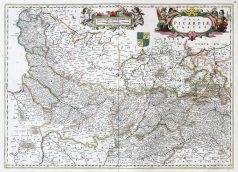 Carte géographique ancienne de la Picardie - Antique map