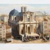 Lithographie ancienne - Eglise St Roch - Paris