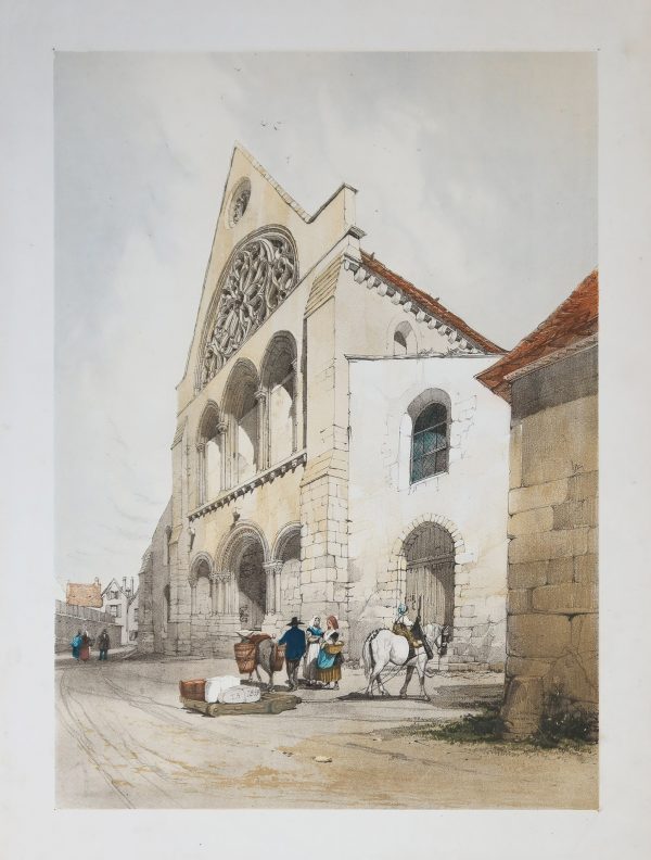 Lithographie ancienne de Chartres