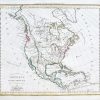 Original antique map - Amérique Septentrionale - Gravure ancienne