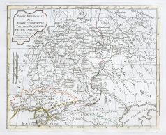 Original antique map - Russie - Gravure ancienne