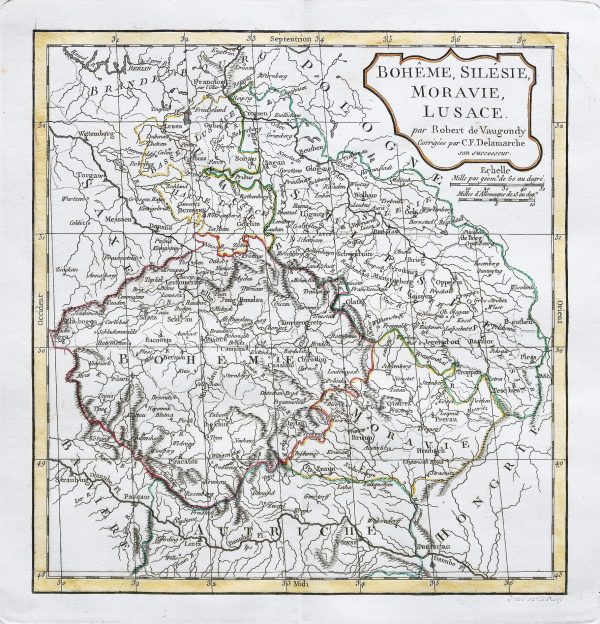 Original antique map - Allemagne - Gravure ancienne
