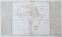 Carte géographique ancienne de l’Afrique - Antique map