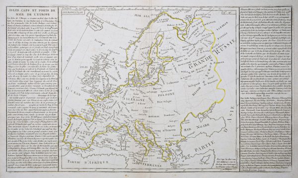Carte géographique ancienne de l’Europe - Antique map