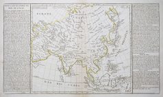 Carte géographique ancienne de l’Asie - Antique map