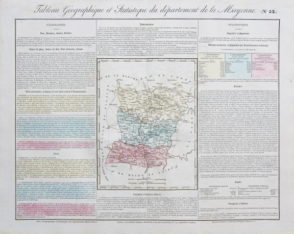 Carte originale de la Mayenne