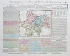 Carte originale de la Saône et Loire
