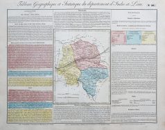 Carte originale de l'Indre et Loire