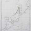 Carte marine ancienne - Chine - Corée - Japon - Philippines