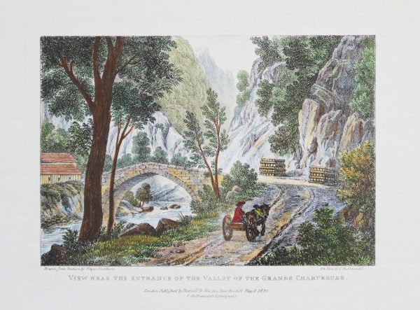 Lithographie ancienne - Vallée de la Grande Chartreuse
