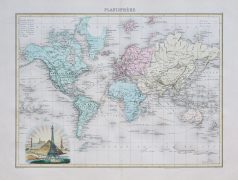 Planisphère - Carte géographique ancienne