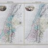 Carte géographique ancienne de la Palestine