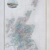 Carte géographique ancienne de l’Ecosse